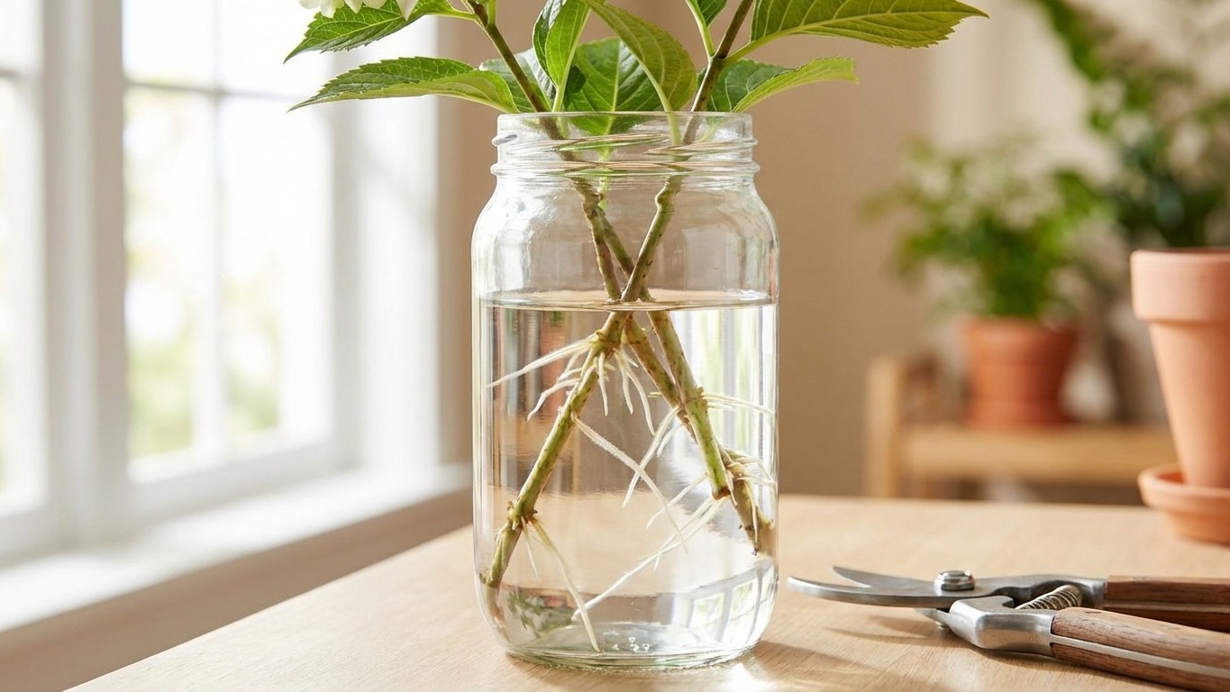 Bouture d'hortensia dans l'eau : méthode facile pour débutants