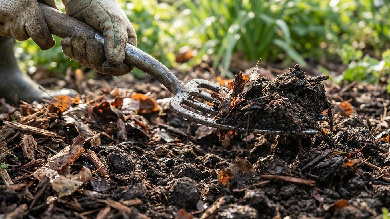 Cet amendement naturel à enfouir maintenant qui élimine la corvée d'arrosage tout l'été