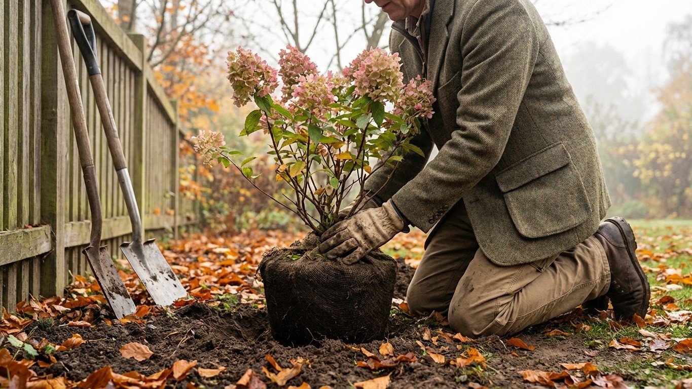 Déplacer un hortensia en automne : la méthode pas à pas