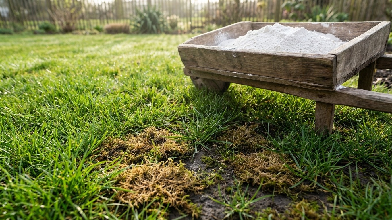 Depuis que je répands ces deux poudres sur ma pelouse en mars, la mousse a totalement disparu