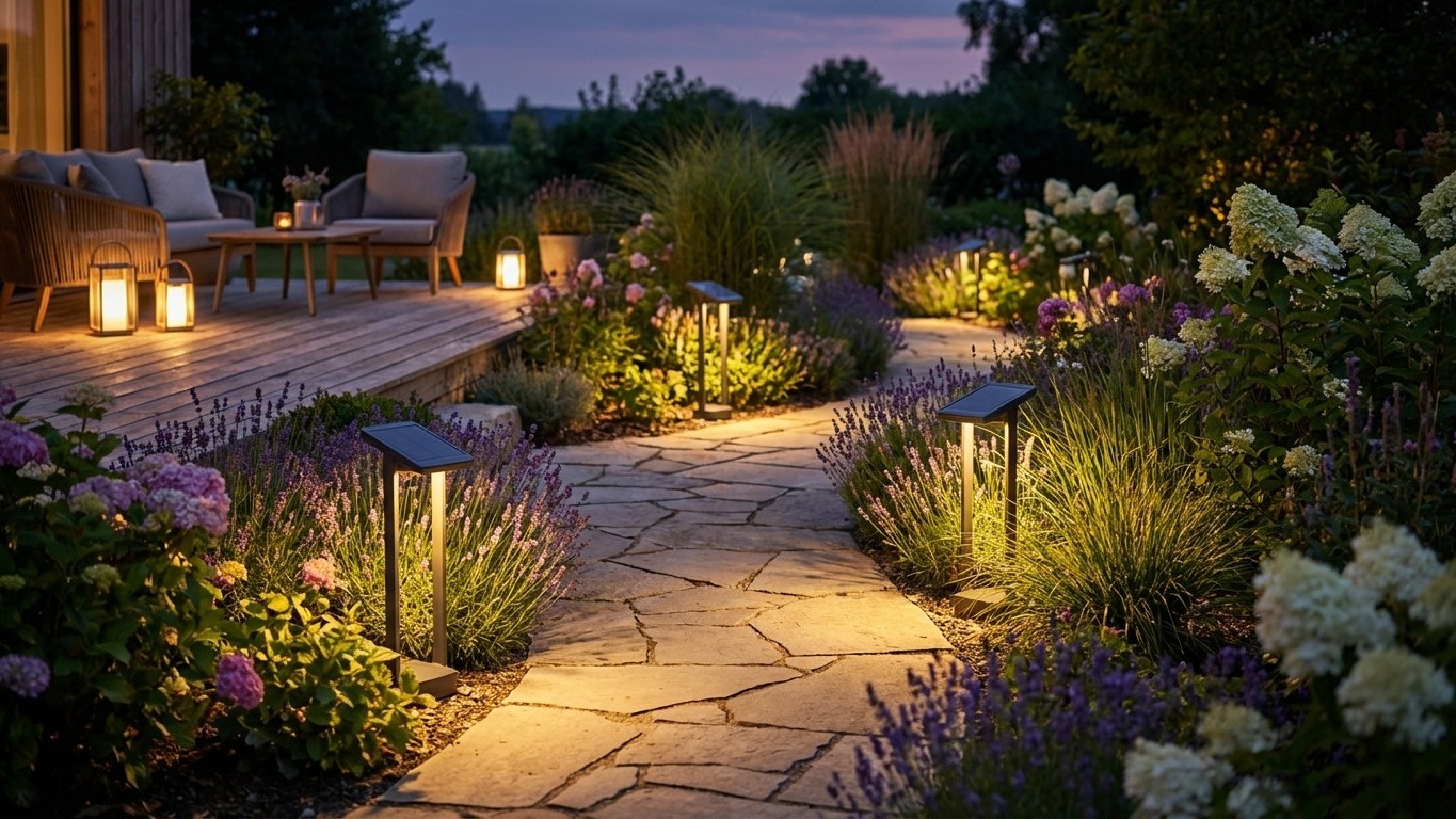 Éclairage jardin sans fil : solutions sans tranchée ni câblage