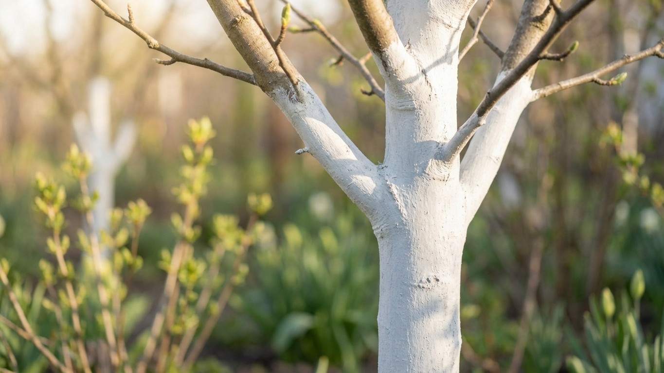 Pourquoi les jardiniers expérimentés badigeonnent leurs arbres fruitiers en blanc dès mars : la vraie raison derrière cett...
