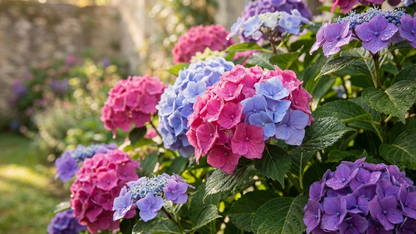 Hortensia macrophylla : la variété reine des jardins à connaître absolument