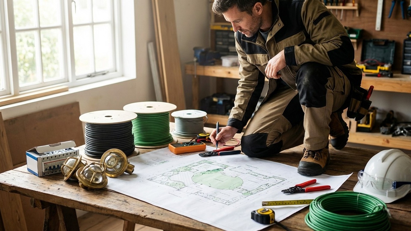 Installer un éclairage extérieur jardin : guide technique complet