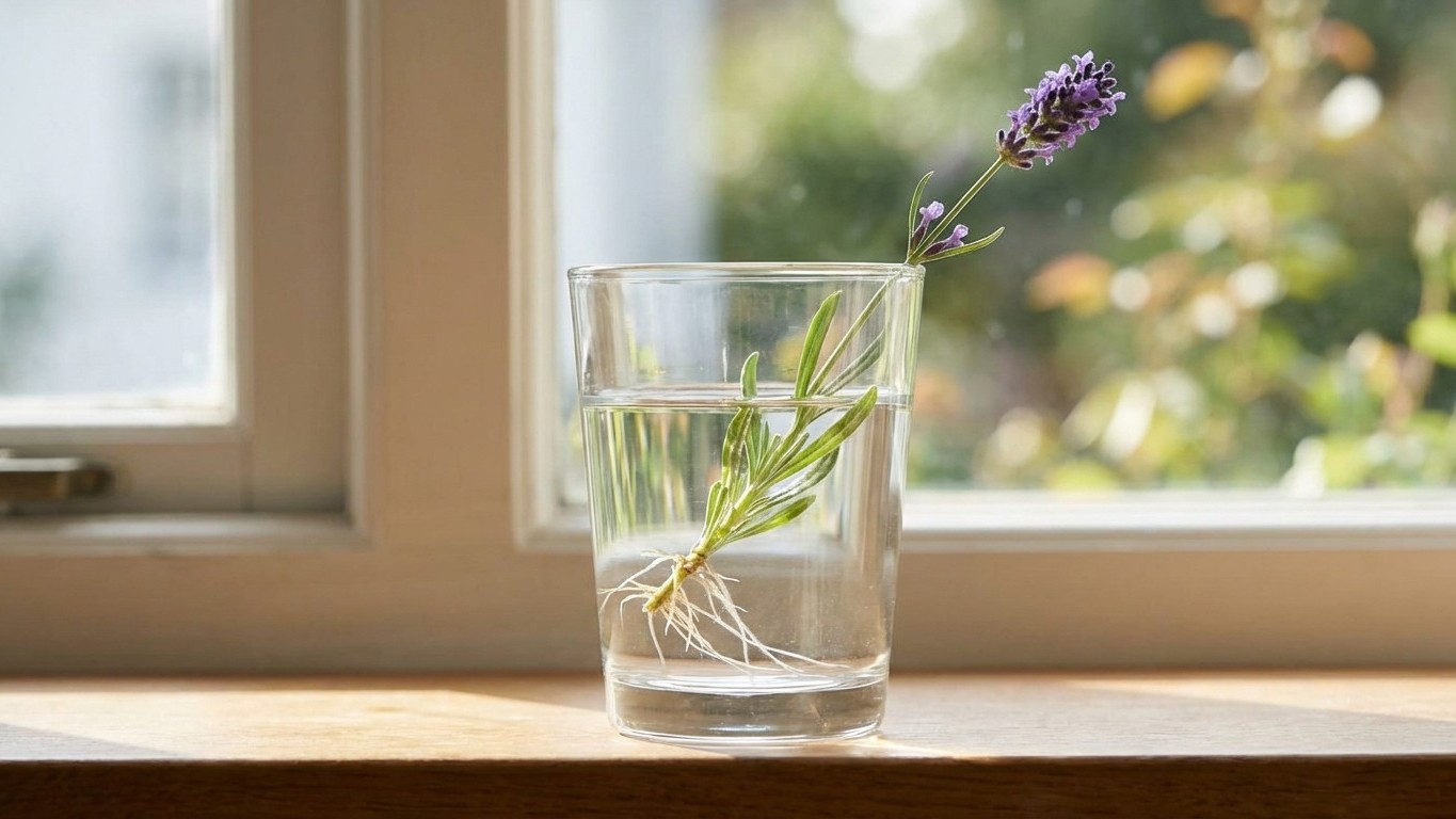 Je ne bouture plus jamais ma lavande en terre : cette méthode dans l'eau change tout