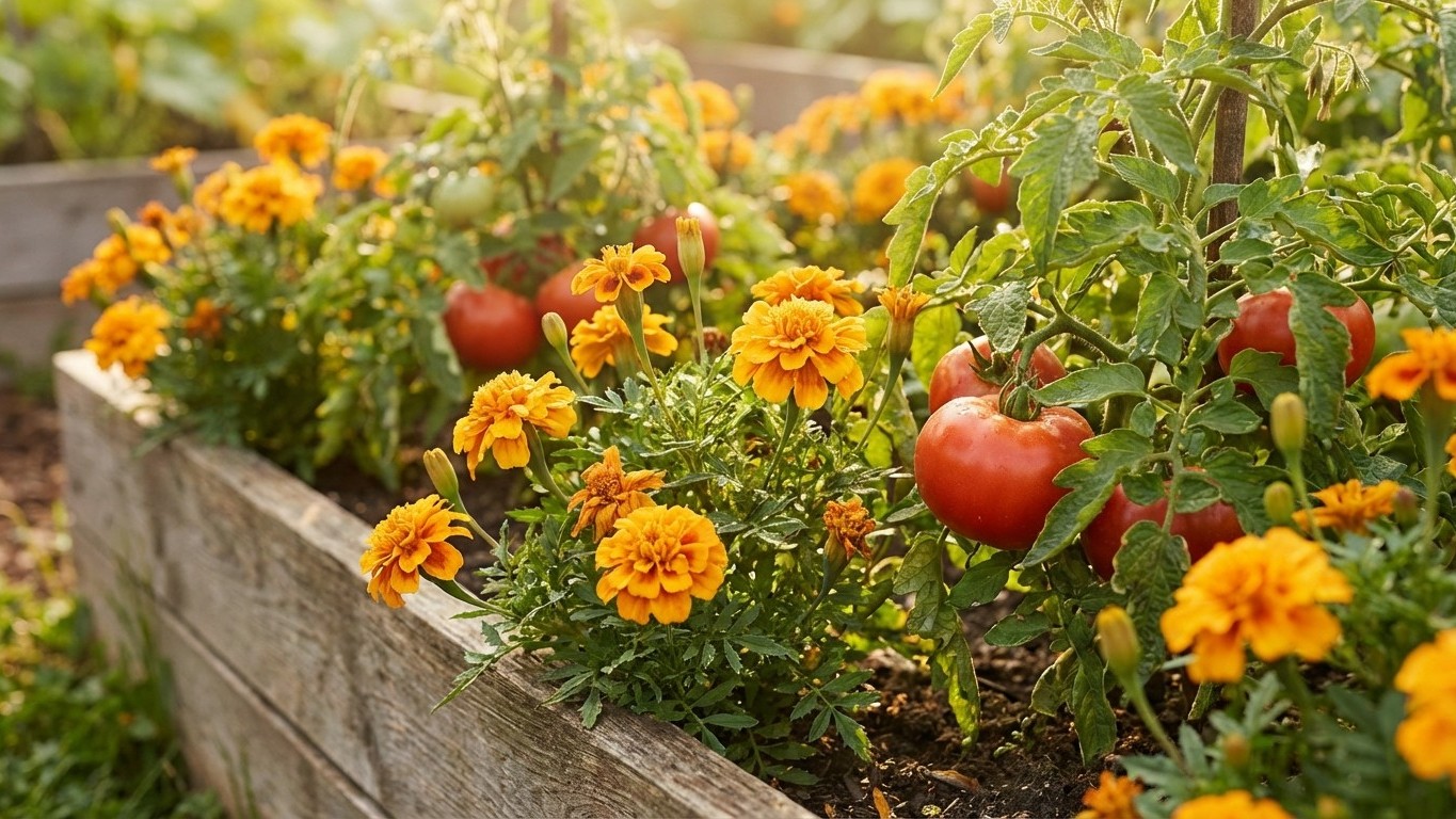 Les anciens glissaient ces 3 fleurs entre leurs légumes : le potager produisait sans traitement