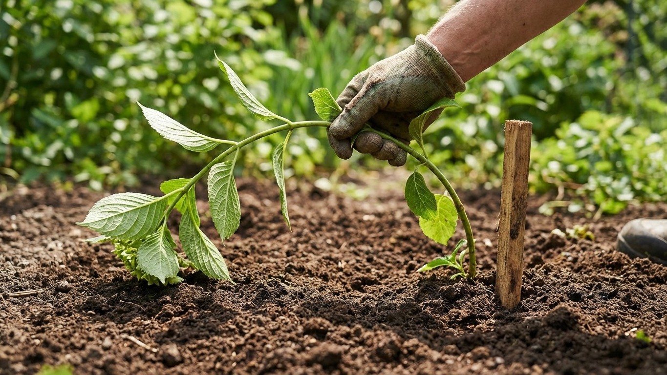 Les anciens ne bouturaient jamais leurs hortensias : ils posaient une branche au sol et attendaient