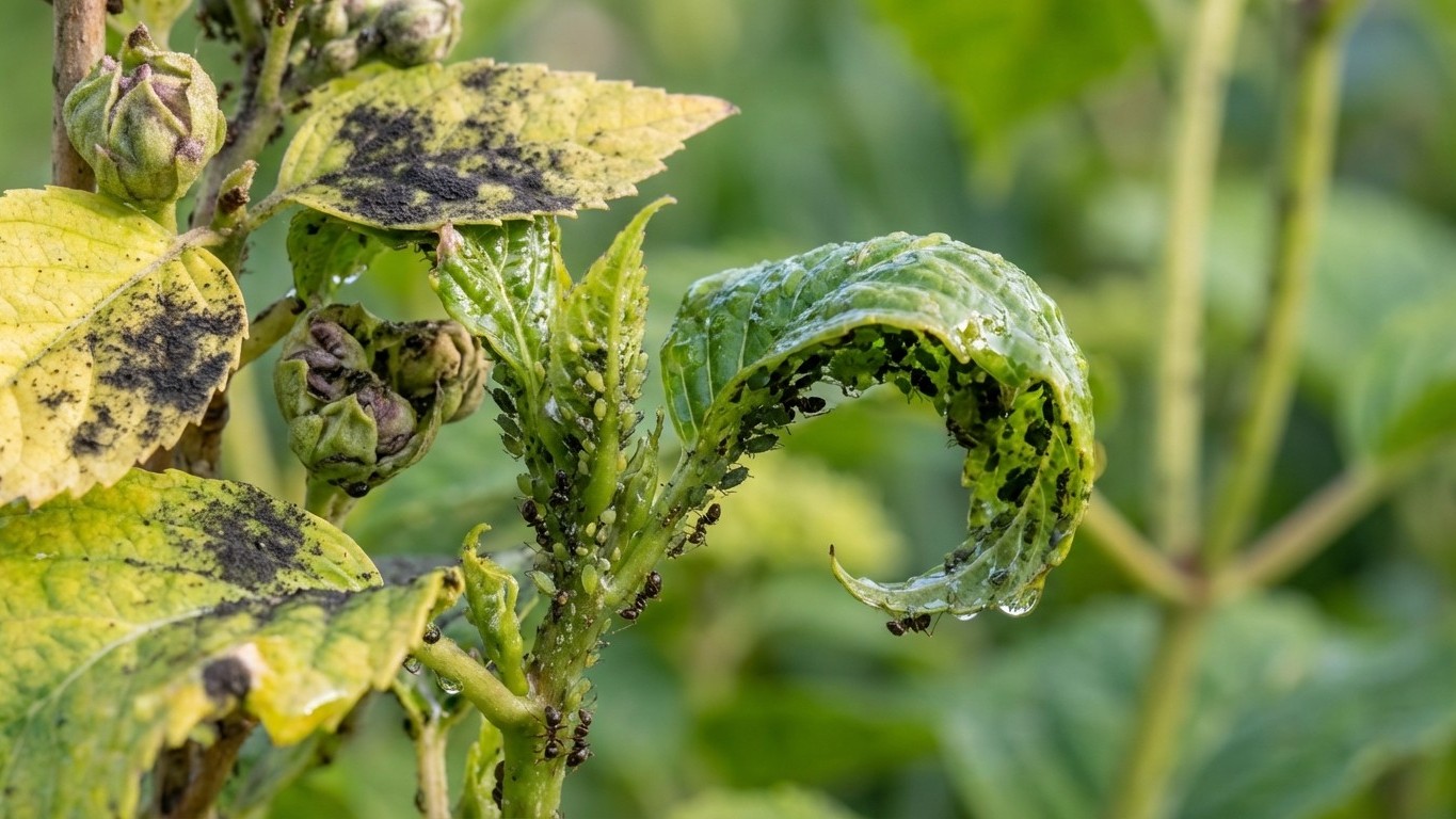 Pucerons sur hortensia : comment les éliminer naturellement et durablement