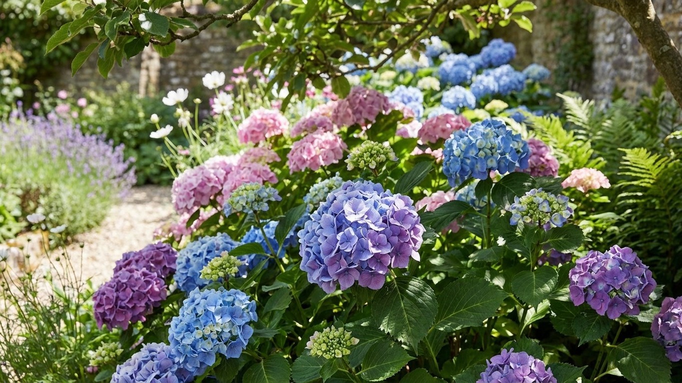 Quand fleurissent les hortensias : calendrier de floraison par variété