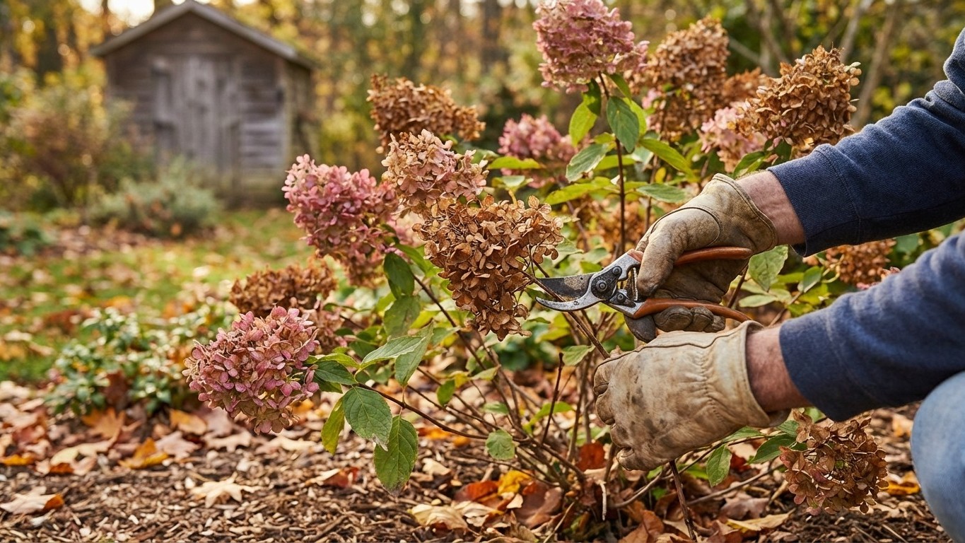 Comment tailler un hortensia en automne pour préparer l'hiver