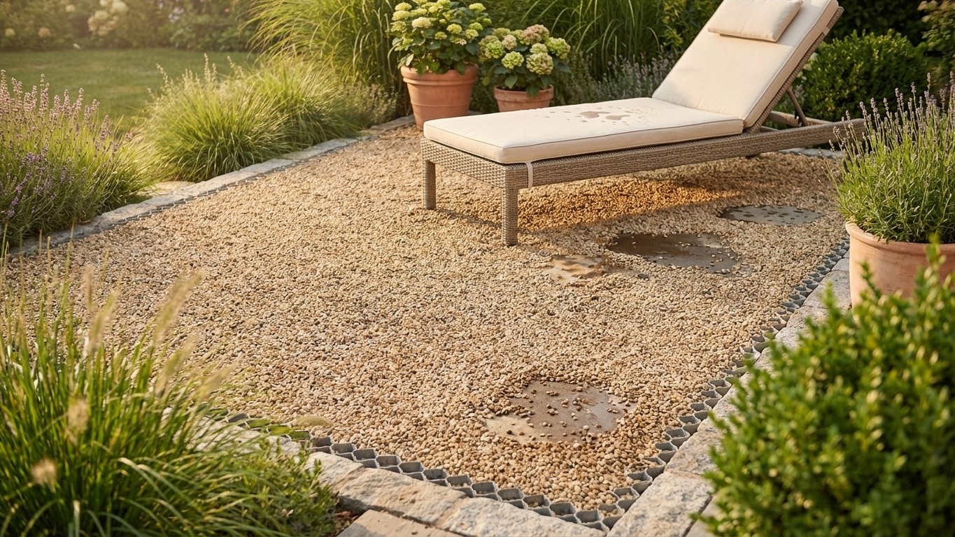 Terrasse en gravier stabilisé : aménagement économique et esthétique