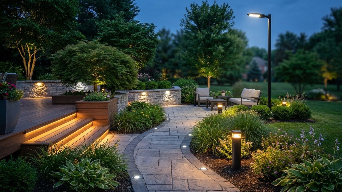 Types d'éclairage extérieur jardin : quel luminaire choisir