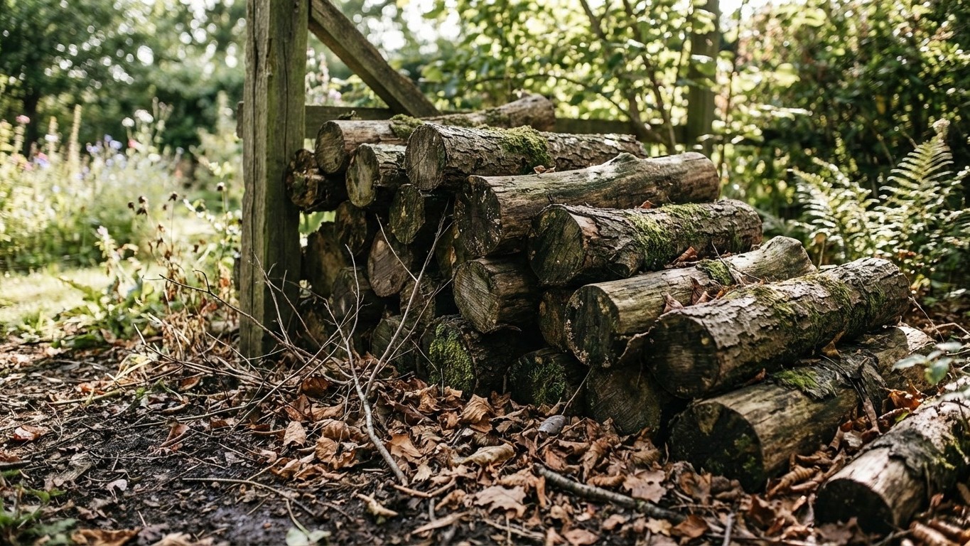 Un simple tas de bûches en mars et les hérissons ne quittent plus mon jardin