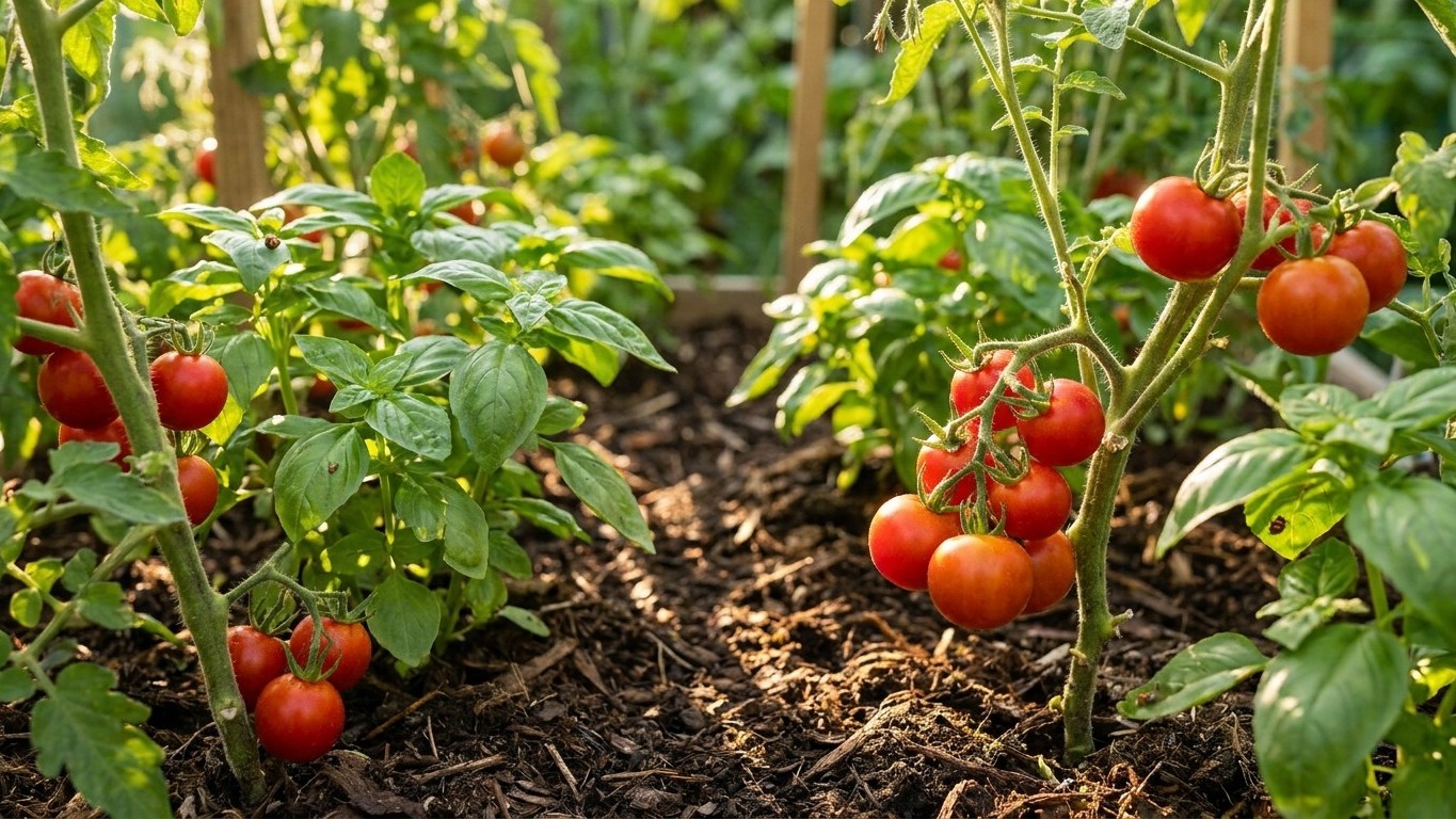Tomates et basilic au potager : le duo gagnant pour repousser les nuisibles