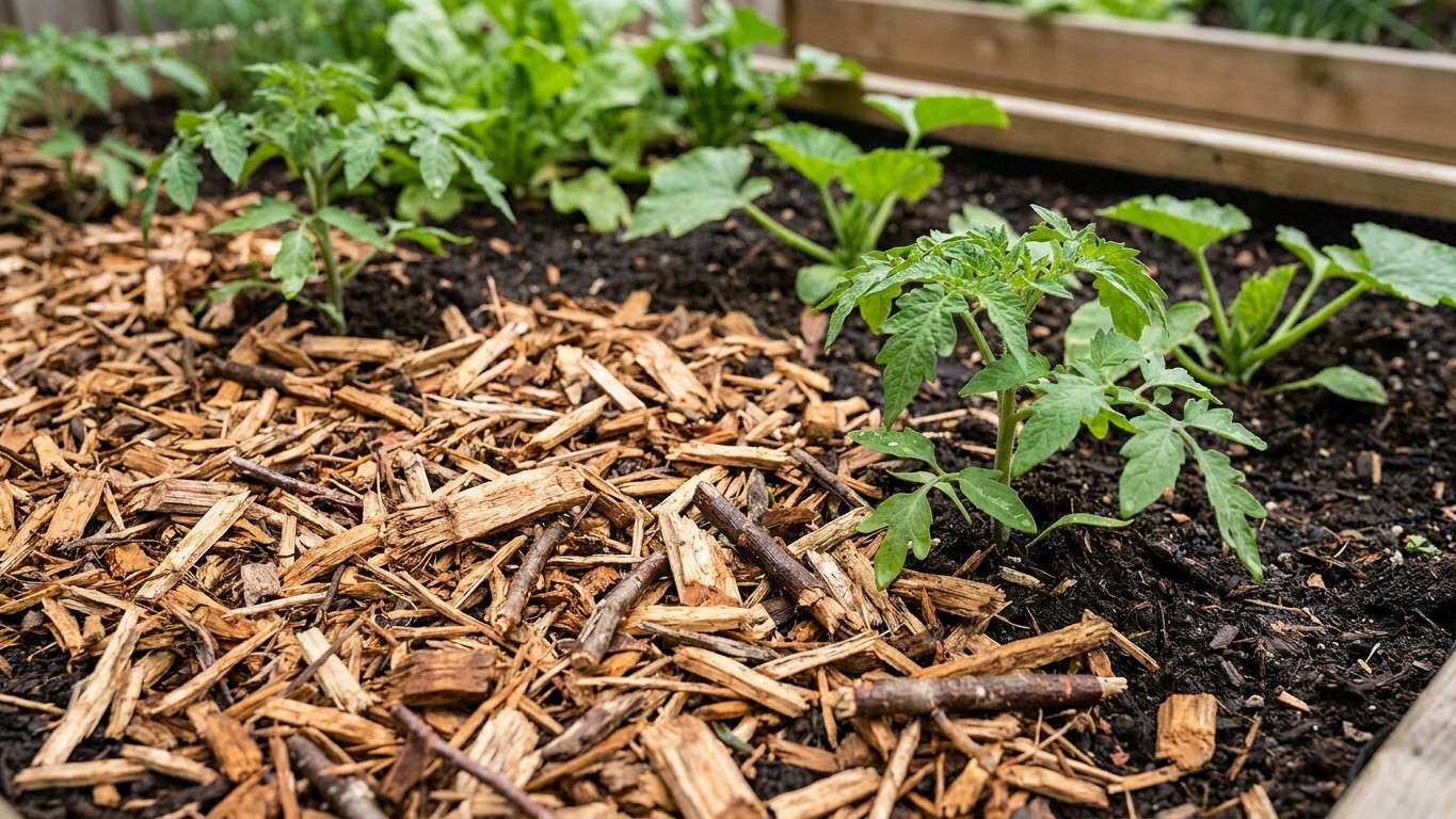 Broyat de bois au potager : comment l'utiliser sans épuiser le sol