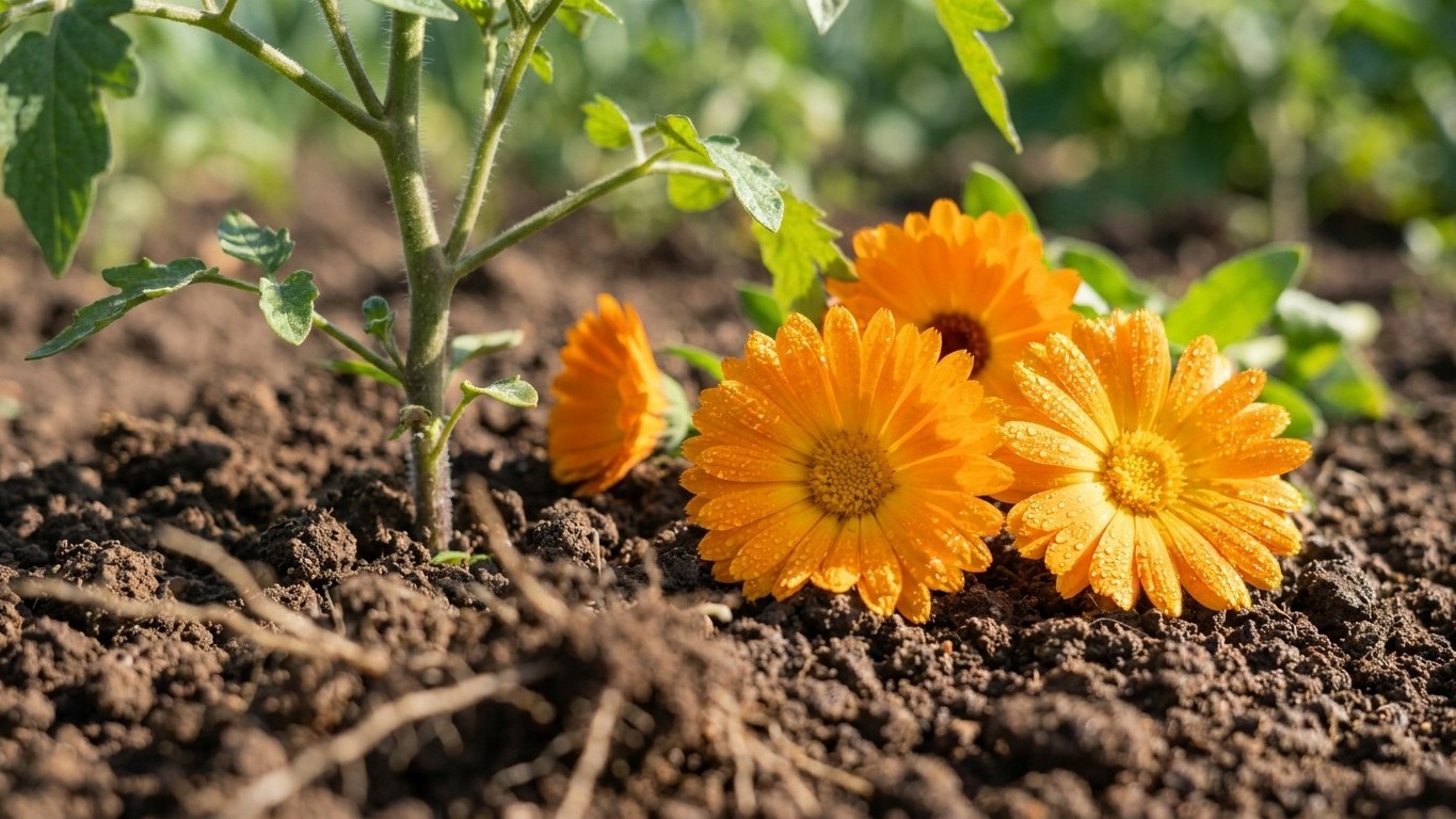 Cette fleur à 1,50 € le sachet nettoie votre sol pendant 3 mois quand on la sème au pied des tomates