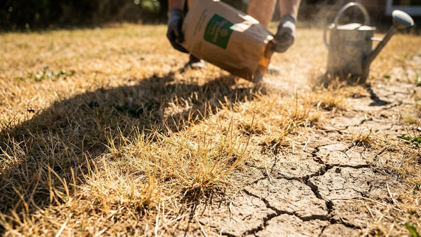 Engrais gazon au mois de juillet : composition, dosage et conseils d'application