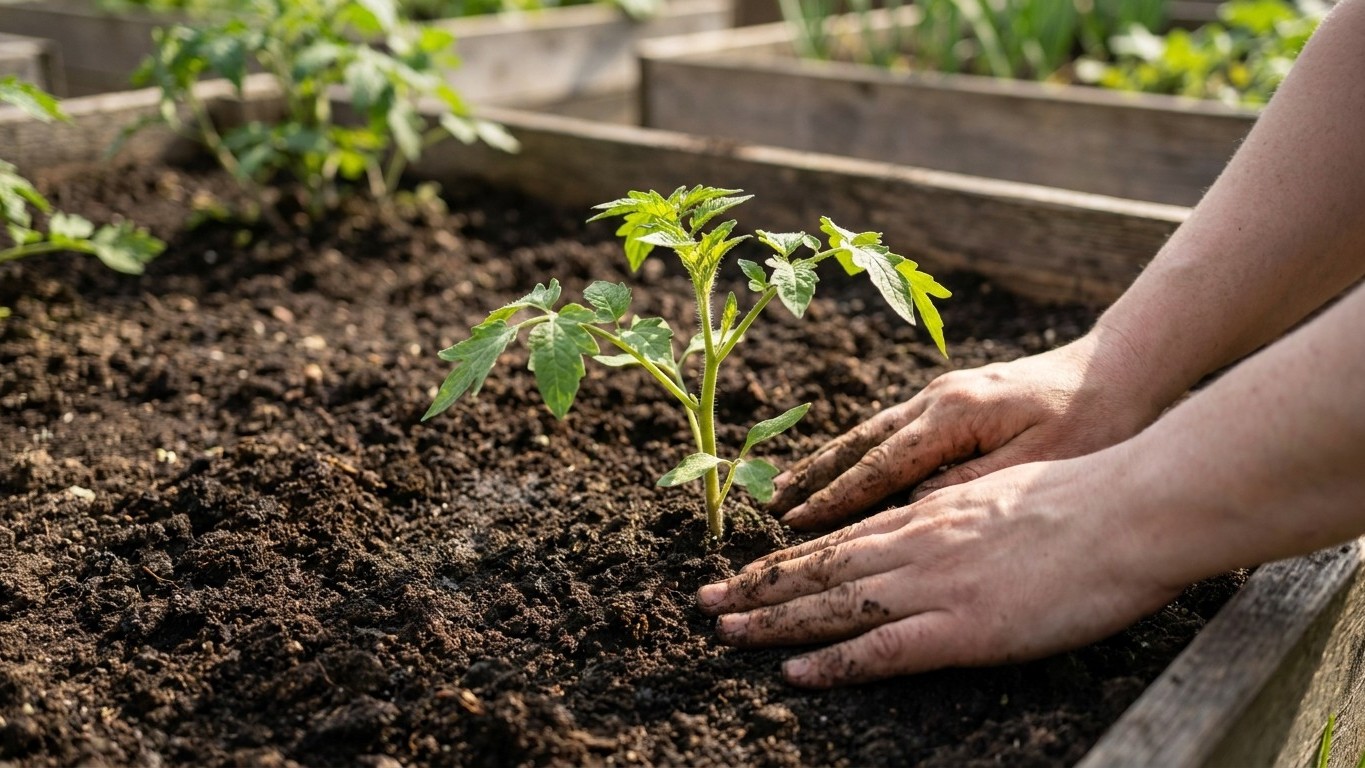« Enterre-la jusqu'au cou » : un ancien m'a montré à quelle profondeur planter une tomate et j'ai compris mon erreur