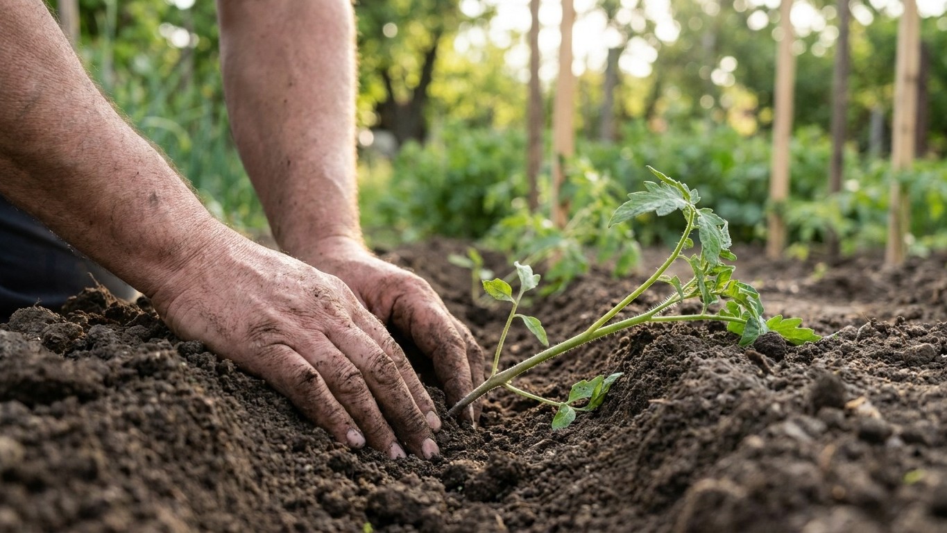 « Enterre-les jusqu'au cou » : un ancien m'a forcé à recouvrir mes plants de tomates et je n'ai jamais récolté autant