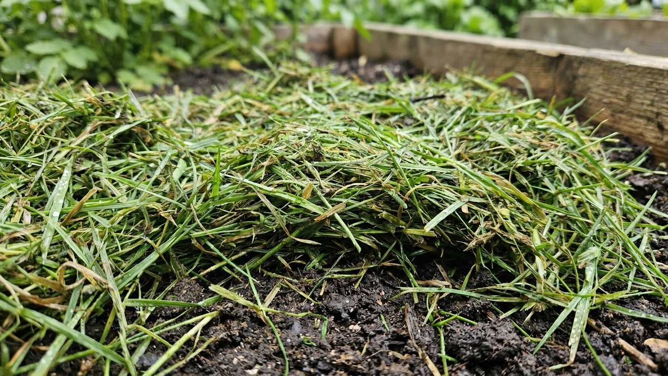 Étaler sa tonte fraîche au potager en avril provoque un ravage souterrain que la plupart des jardiniers découvrent trop tard