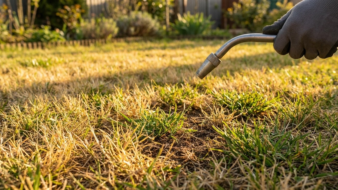 Gazon jaune par manque d'eau : comment le sauver et reprendre un arrosage efficace