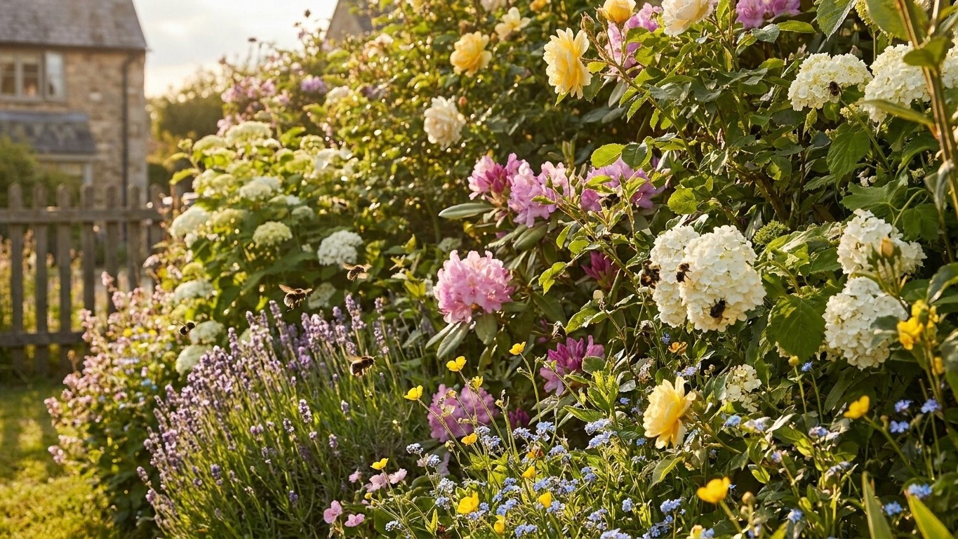 Haie mellifère au jardin : les arbustes qui attirent abeilles et pollinisateurs