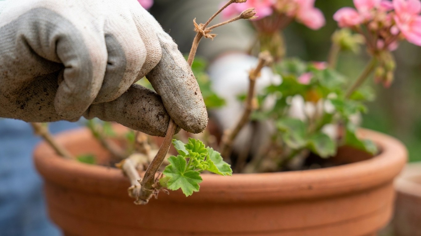 Je retirais mes géraniums fanés à la main comme tout le monde : un paysagiste m'a montré ce que je détruisais à chaque geste
