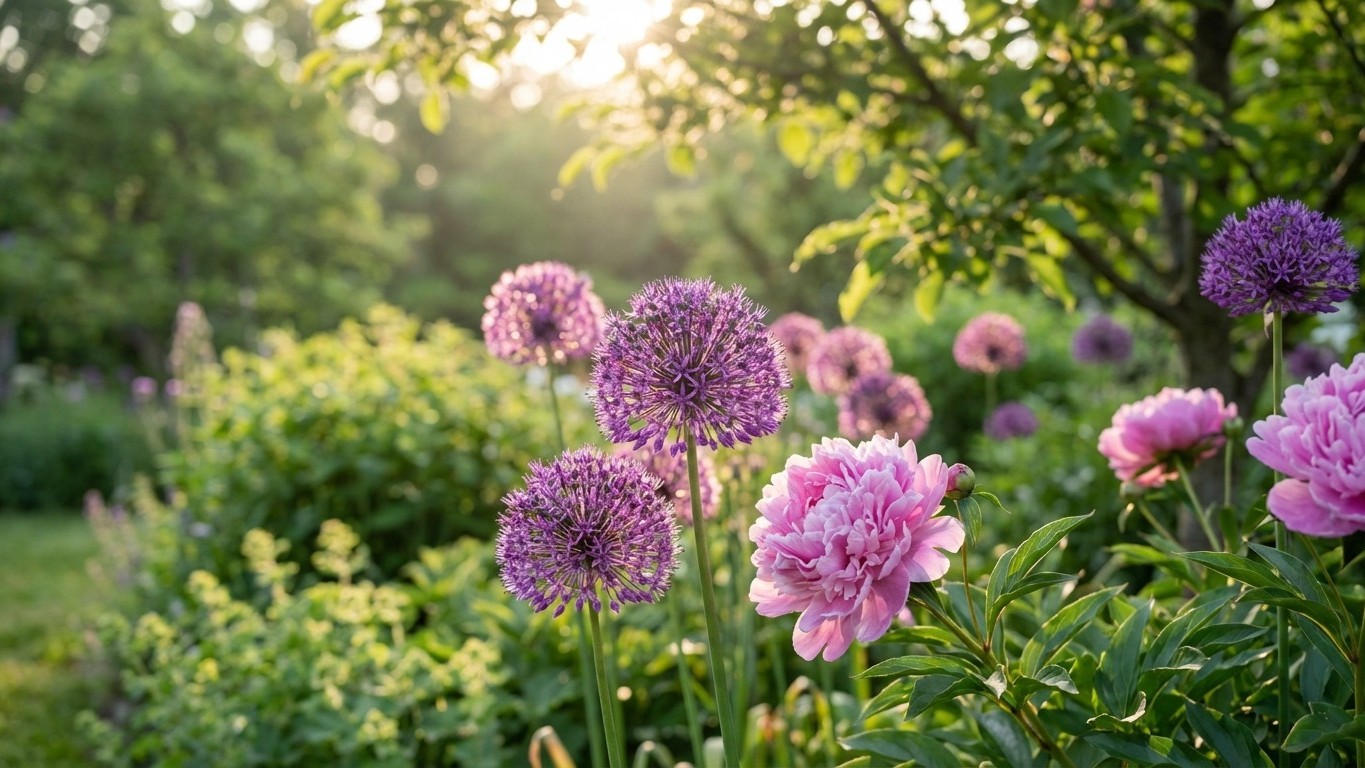 Les jardiniers expérimentés plantent ceci à côté de leurs pivoines en avril : en mai, la différence saute aux yeux