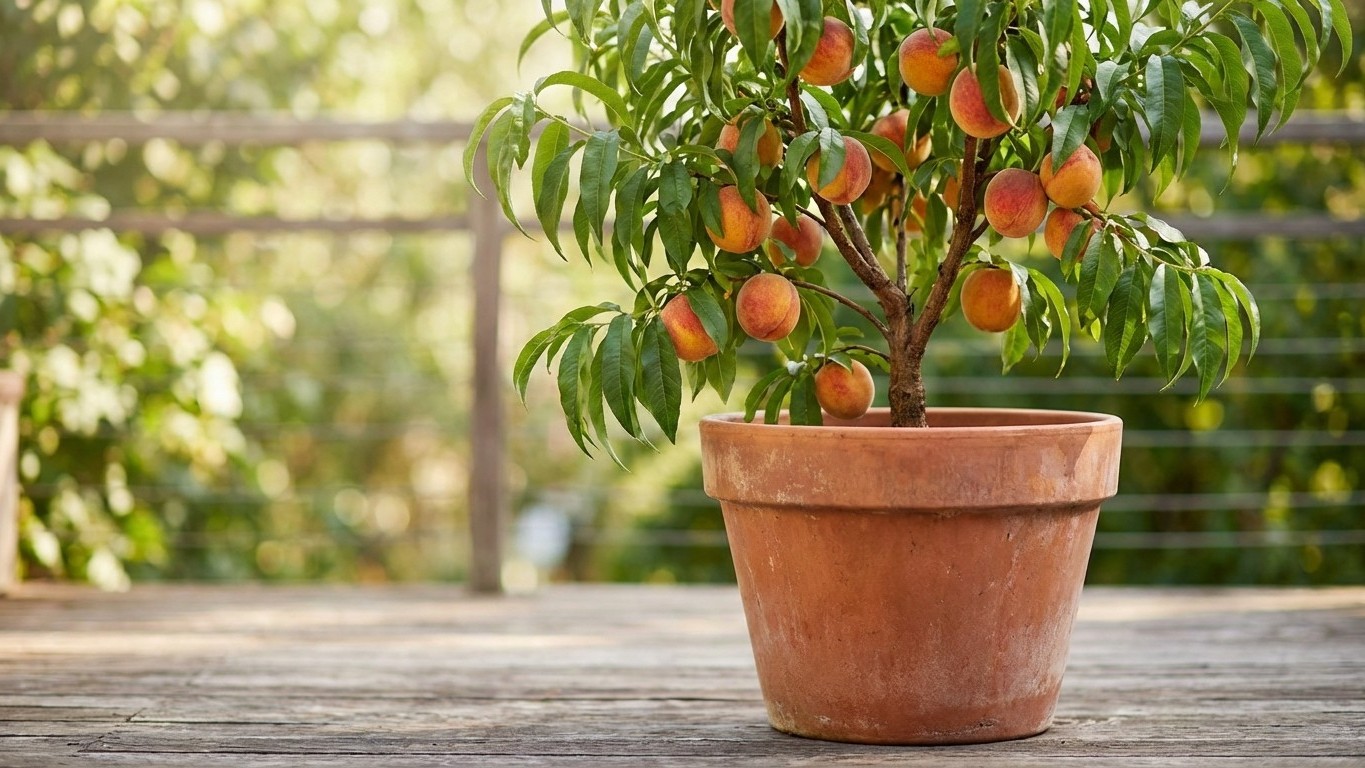 Les pépiniéristes n'arrivent plus à fournir ce fruitier nain : il produit en pot dès la première année