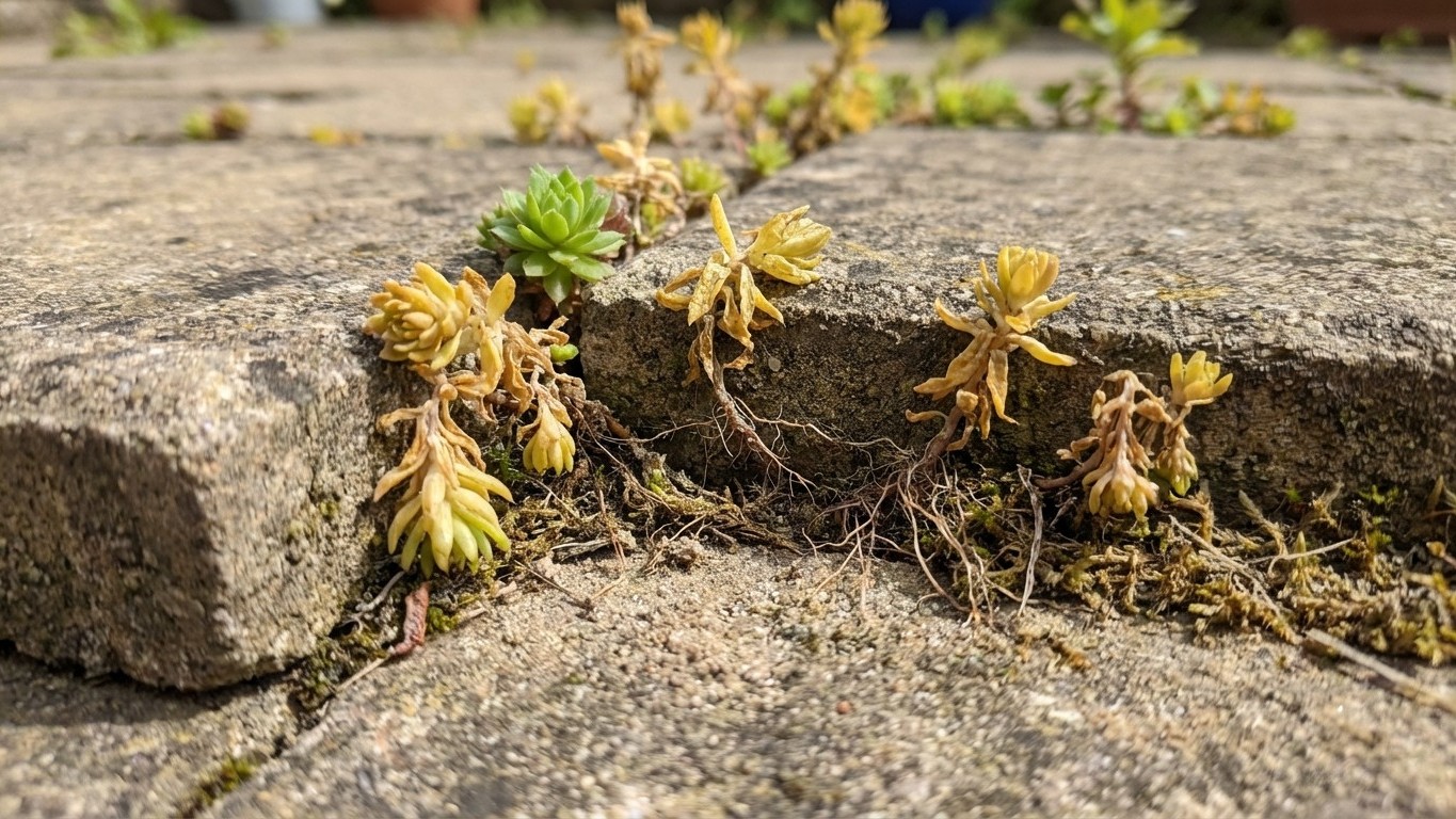 « Mes sedums mouraient entre les dalles » : le type de joint que personne ne soupçonne
