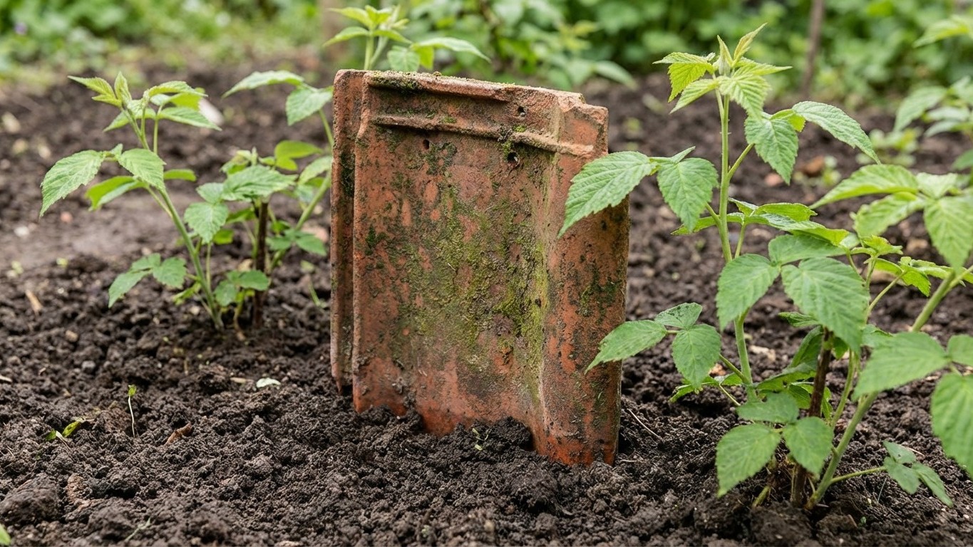 Mon voisin a enterré une vieille tuile à côté de ses framboisiers et je comprends enfin pourquoi les miens envahissent tout