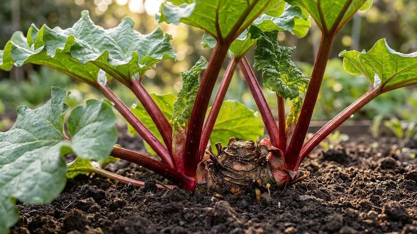 « Ne touche à rien la première année » : depuis qu'un ancien m'a expliqué pourquoi, ma rhubarbe produit le double