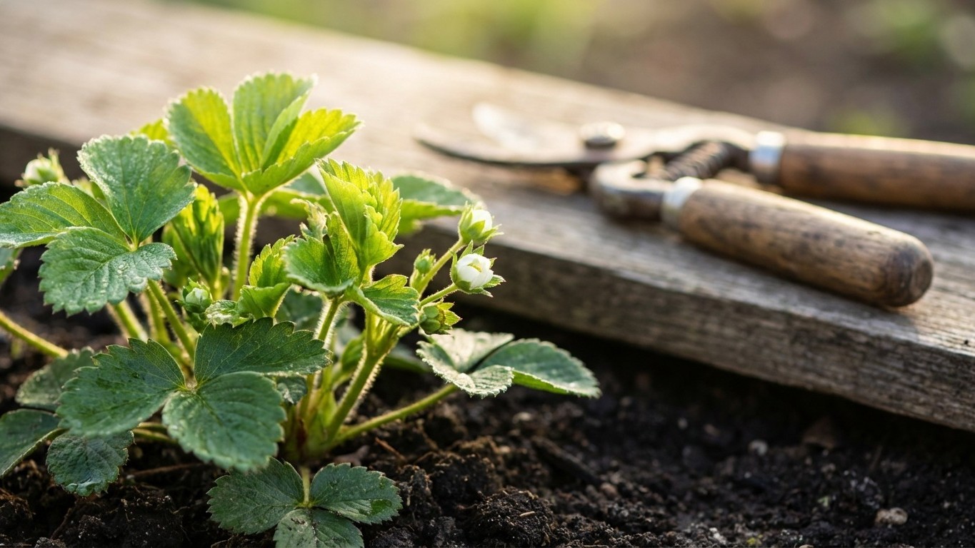 « Pose ce sécateur » : un maraîcher m'a rattrapé le bras avant que je taille mes fraisiers en avril
