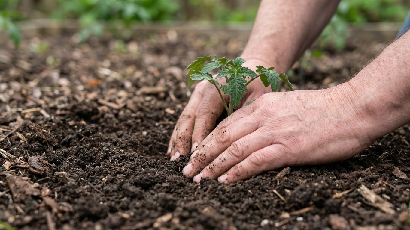 « Pourquoi tu enterres la tige ? » : ce geste d'avril que mes voisins trouvaient absurde a triplé les racines de mes tomates