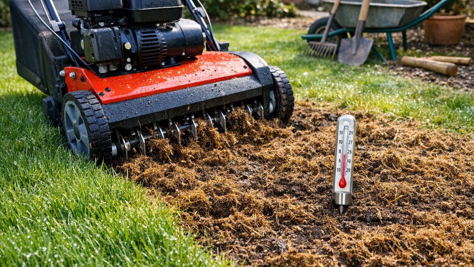 Quand faut-il scarifier son gazon ? Le bon moment selon la saison et l'état de la pelouse