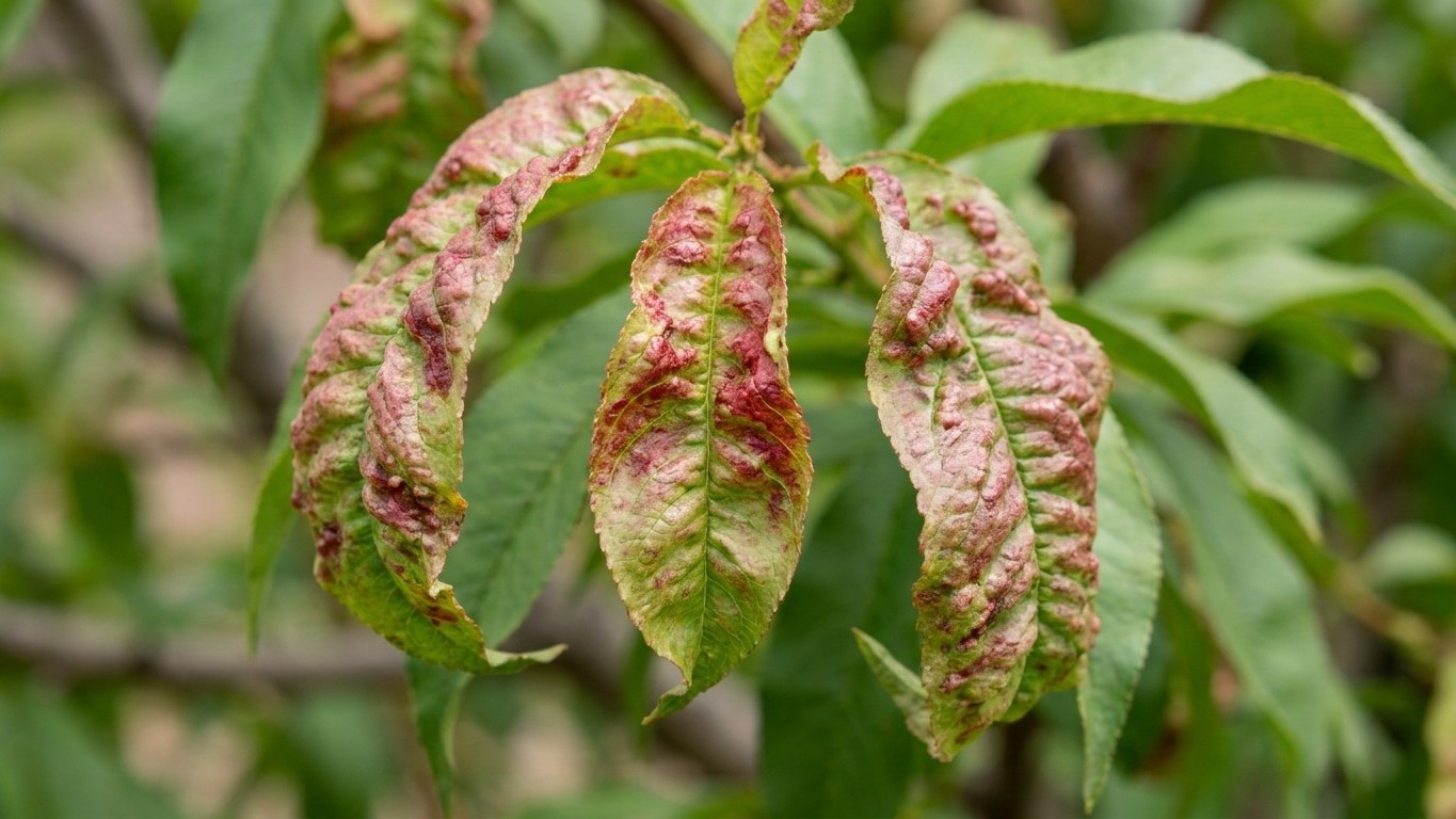 Si les feuilles de votre pêcher font ça en ce moment, vous avez 48 heures pour éviter le pire