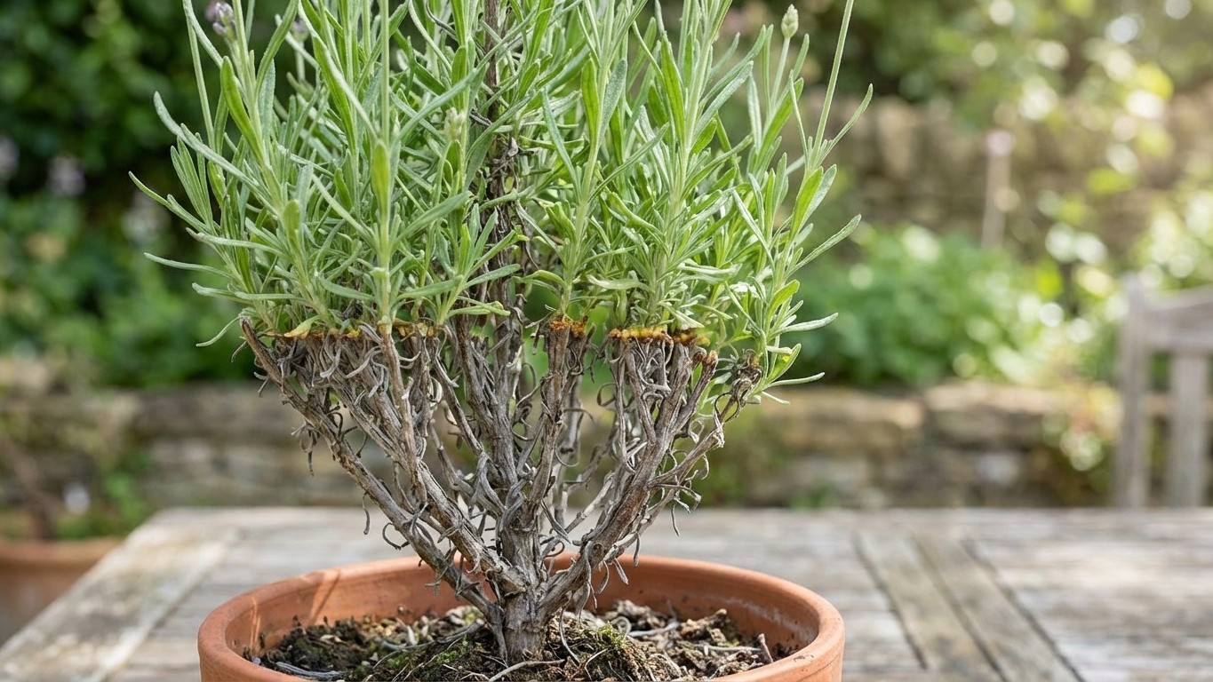 Si vous taillez votre lavande sous cette ligne en avril, c'est déjà trop tard : elle ne repartira pas