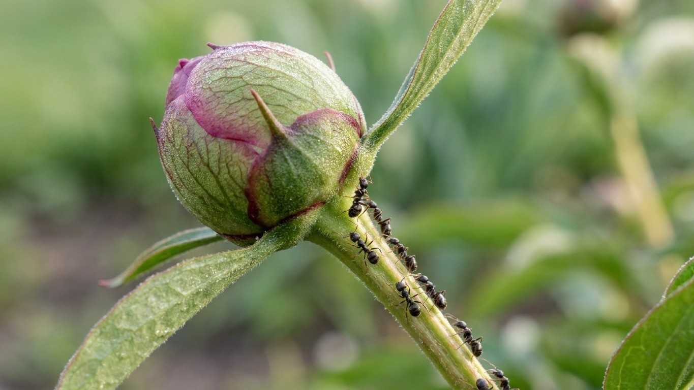 Si vous voyez des fourmis sur vos pivoines en avril, ne touchez surtout pas au tuyau d'arrosage
