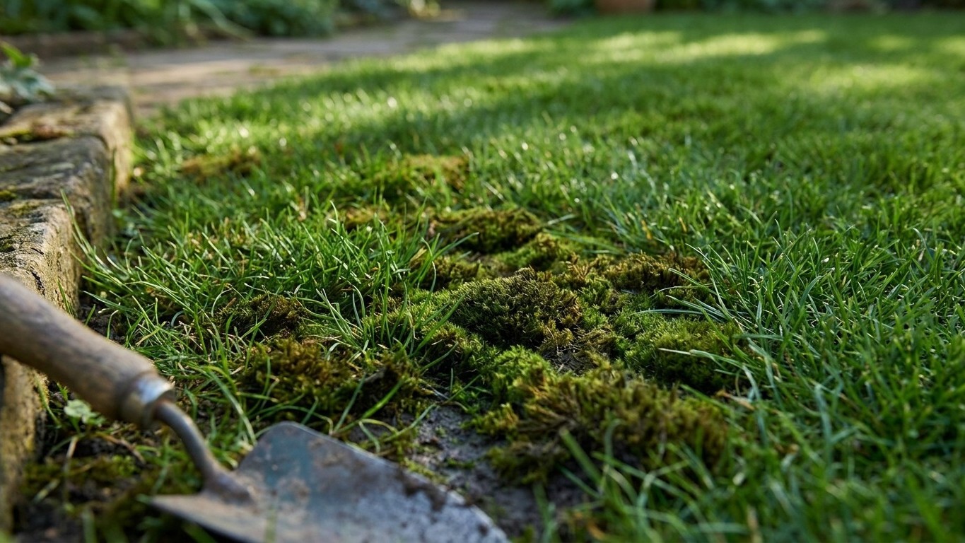 Traiter la mousse dans le gazon : causes, prévention et solutions durables