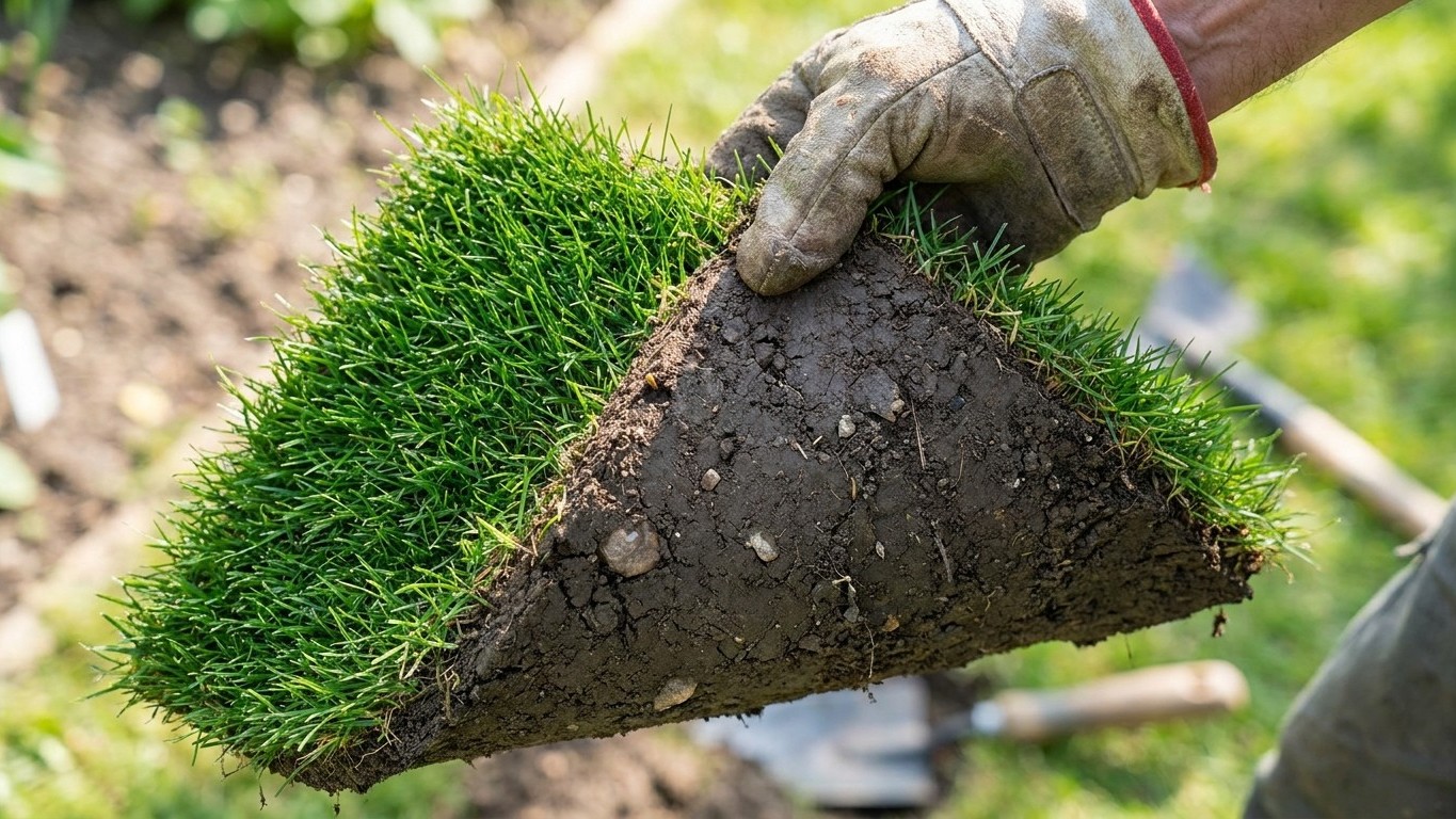 Un paysagiste a soulevé un carré de ma pelouse tondue ras : ce que j'ai vu en dessous m'a fait ranger la tondeuse