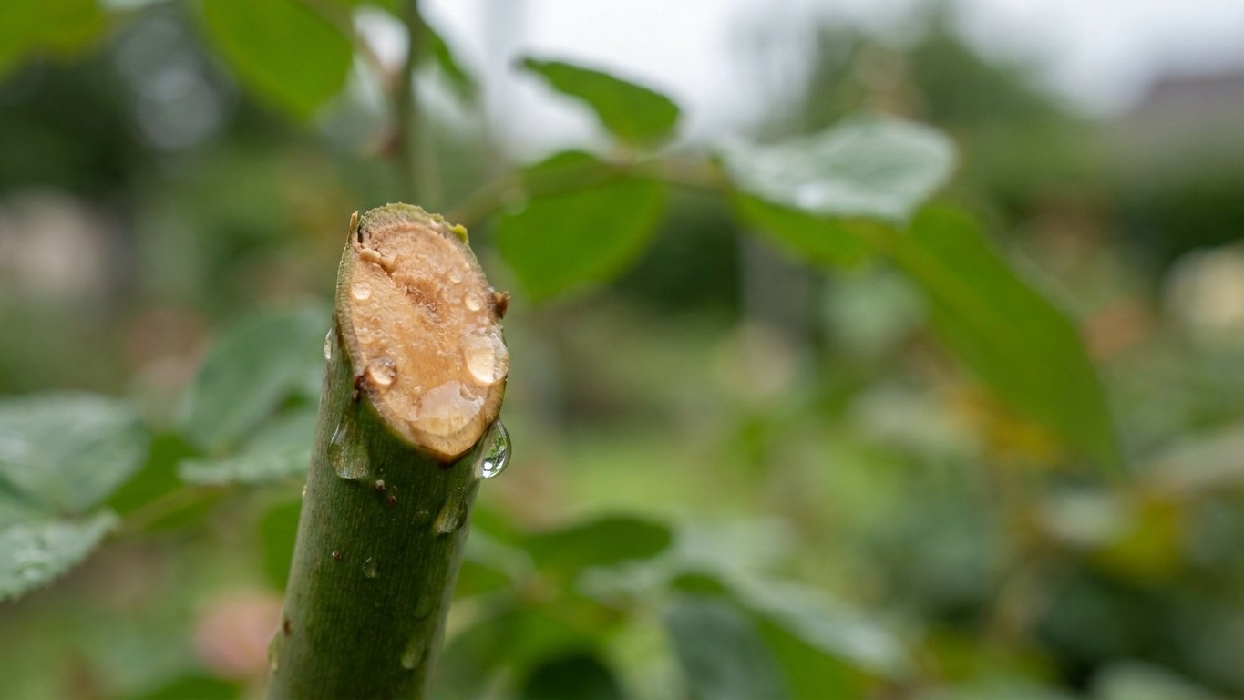 Vous taillez vos rosiers quand il pleut en avril : ce qui entre par la plaie fraîche peut défolier tout le buisson