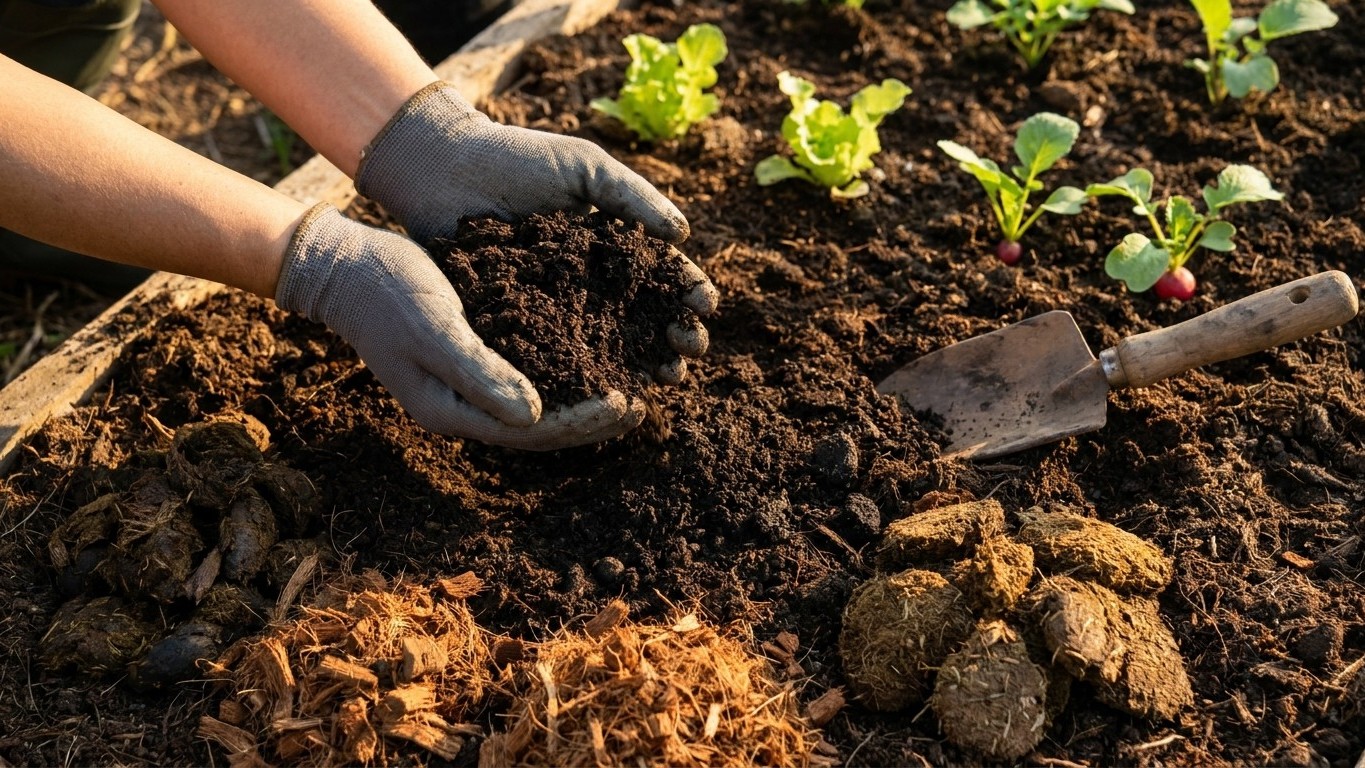 Amendement potager : tout ce qu'il faut apporter au sol pour des légumes généreux