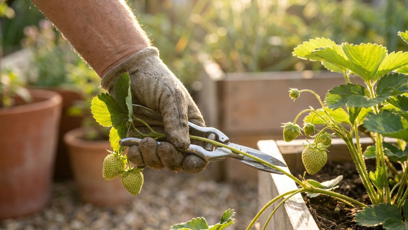 « Arrête de faire ça » : depuis qu'un ancien m'a corrigé ce geste, mes fraisiers croulent sous les fruits