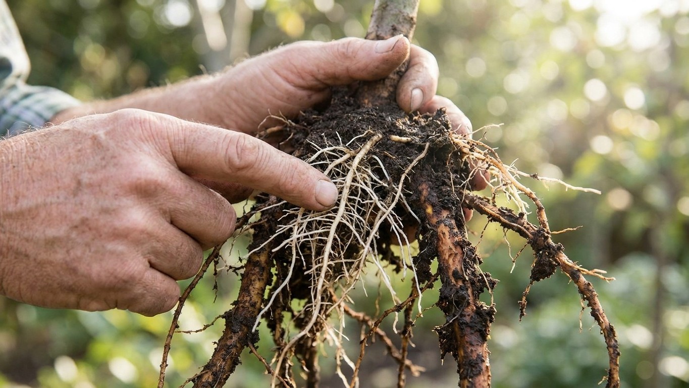 Avant de planter un cerisier ou un pommier, regardez ce qu'un pépiniériste a trouvé dans les racines de ses propres arbres