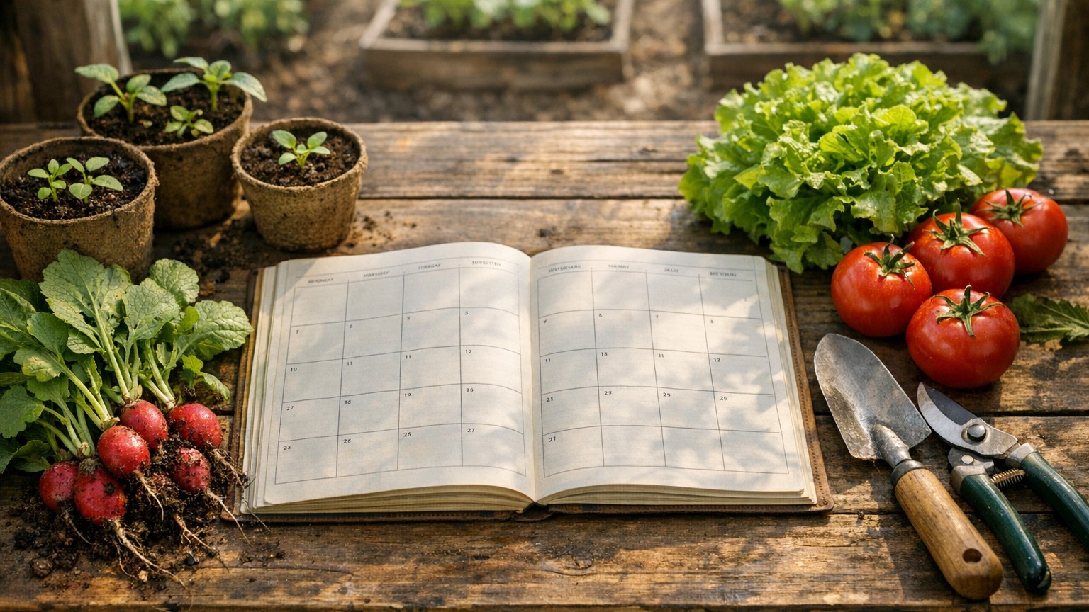 Calendrier du potager : que semer, planter et récolter mois par mois