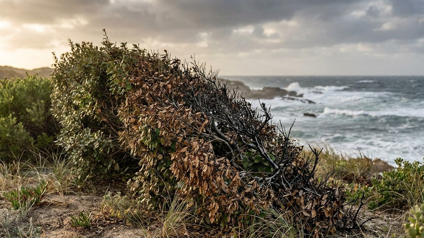 Haie en bord de mer : les arbustes qui résistent au vent et aux embruns