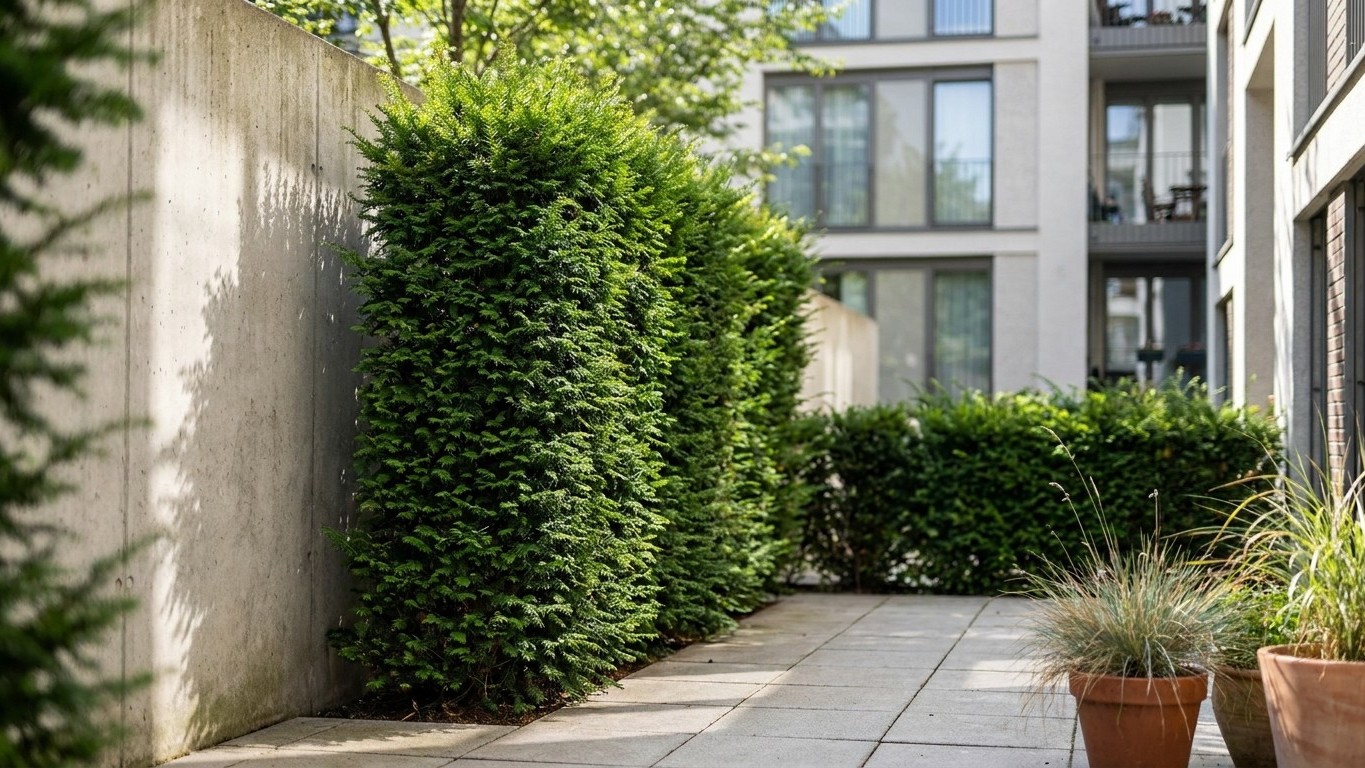 Haie pour petit jardin urbain : solutions compactes et esthétiques en ville