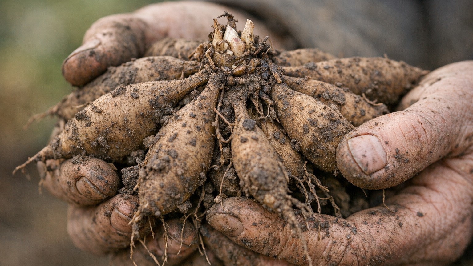 J'ai attendu six semaines sans voir un seul dahlia sortir : en déterrant le tubercule, j'ai compris que je le posais dans ...