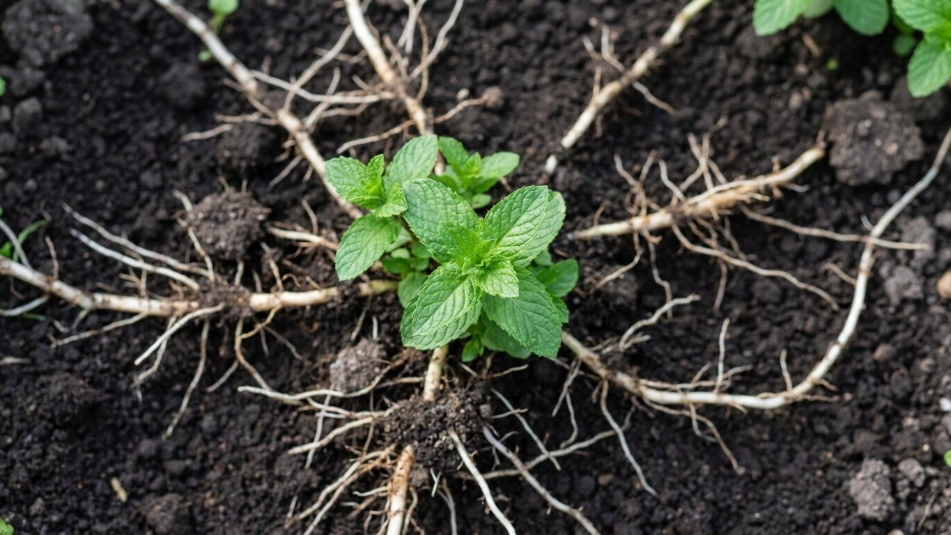 J'ai repiqué un seul pied de menthe en pleine terre au potager : en septembre, mes fraisiers et mon persil avaient disparu...