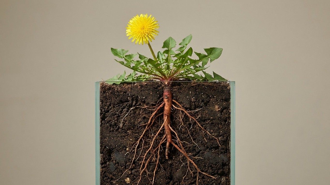 J'arrachais ce pissenlit dans mes massifs chaque printemps depuis dix ans : le jour où j'en ai laissé un par flemme, j'ai ...